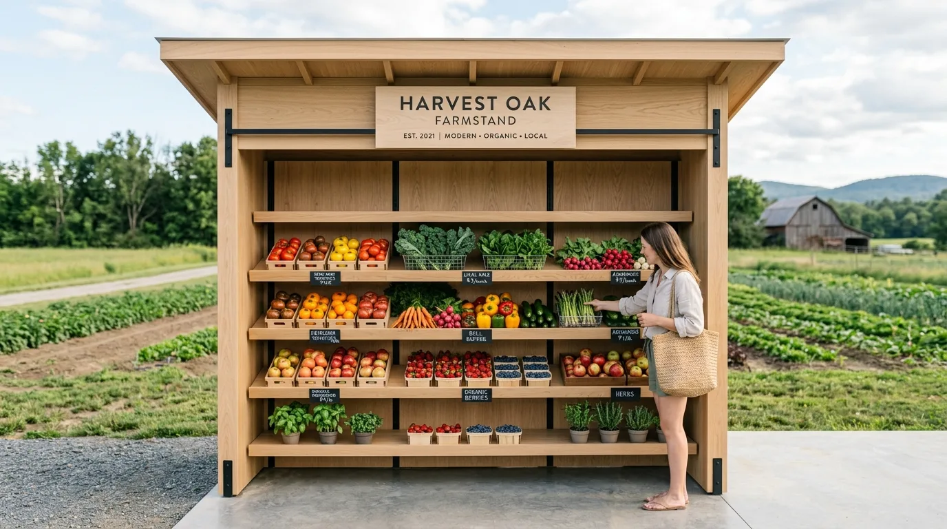 Modern Minimalist Farmstand